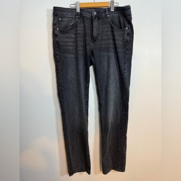 DL1961 Men’s Slim Straight Jeans – Size 38x34 Faded Black Denim - Picture 2 of 8